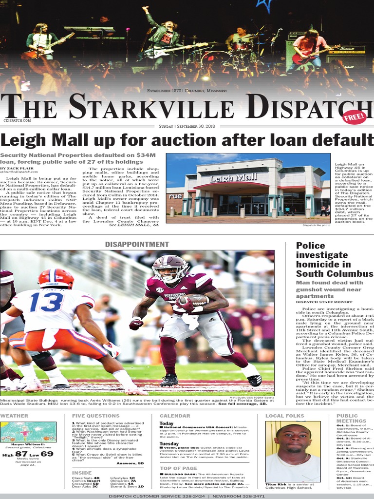 Starkville Dispatch Eedition 9-30-18 PDF United States Postal Service Business