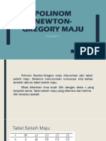 Polinom Newton-Gregory Maju