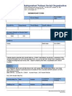 Independent Nations Social Organization: Membership Form