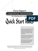 Lejendary Adventure Quickstart Rules