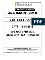 Jee Main Online Question Paper
