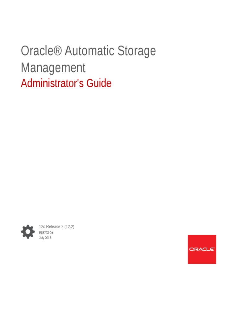Automatic Storage Management Administrators Guide PDF Oracle