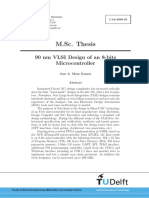 90 NM VLSI Design of An 8-Bits Microcontroller