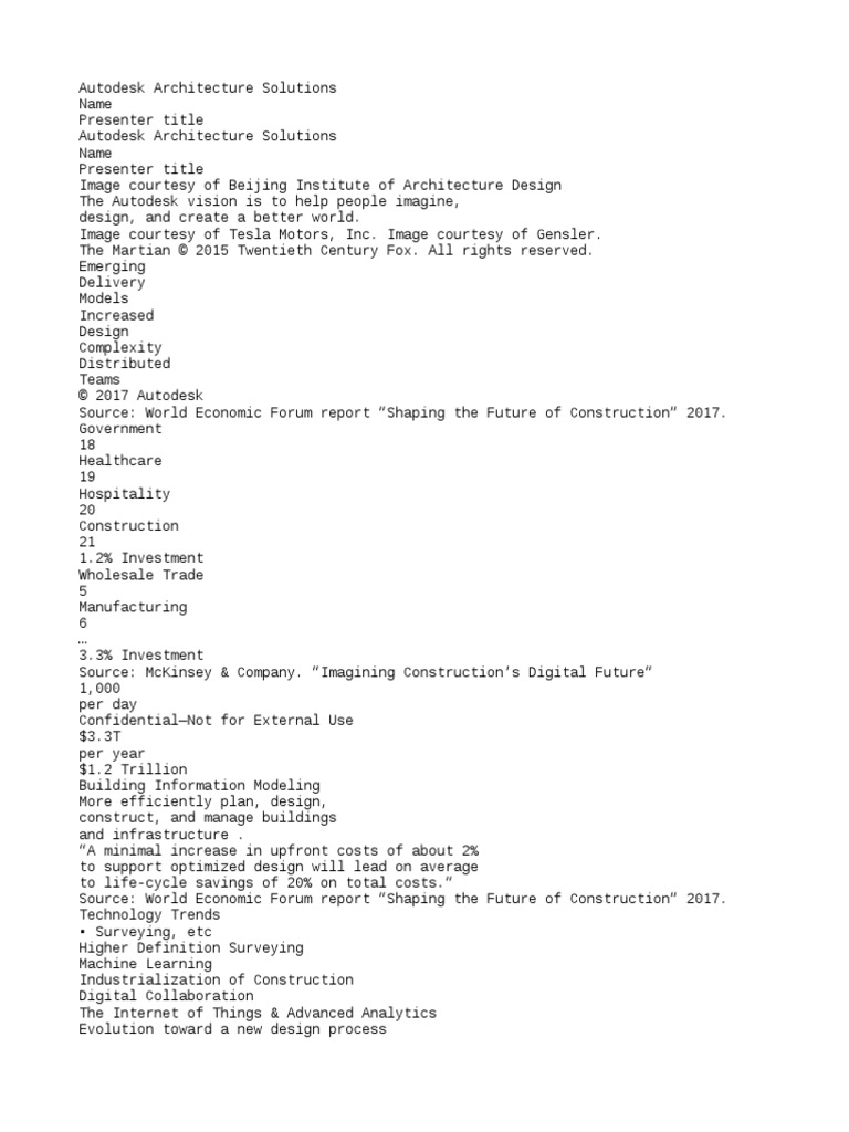 AEC Collection Industry Presentation - Architecture | PDF | Building ...