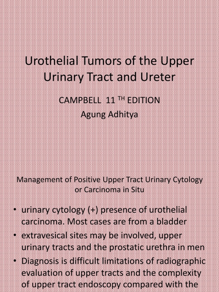 Urothelial Tumors of The Upper Urinary Tract Fix | PDF | Chemotherapy ...