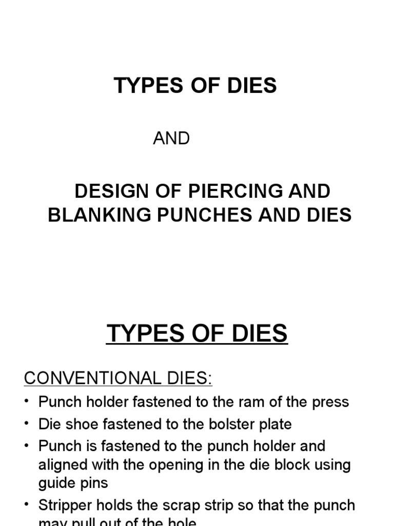 Design of Piercing and Punching PDF Metalworking Industrial Processes