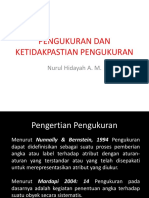 KETIDAKPASTIAN PENGUKURAN