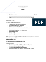 Criterios de Evaluación de Español Segundo