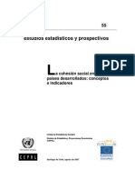 Cohesión social en países desarrollados CEPAL