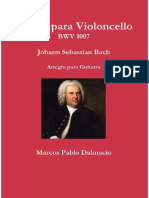Bach - Courante & Gigue from Suite BWV 1007 - Guitar Arrangement: Marcos Pablo Dalmacio