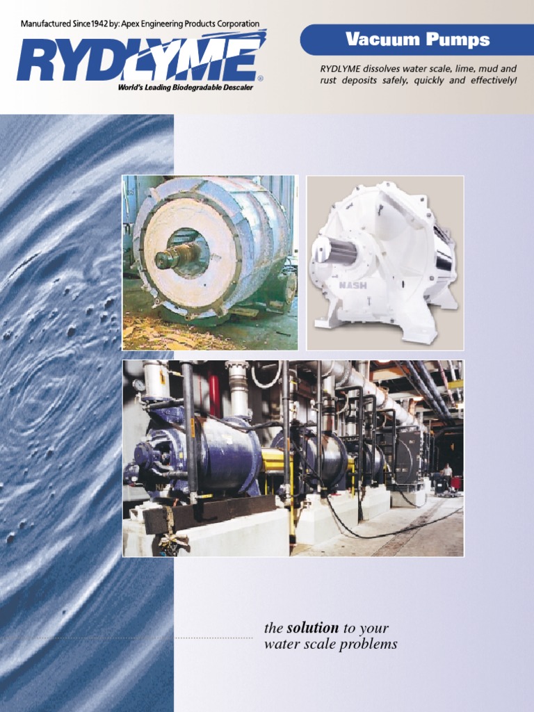 Vacuum Pumps The Solution To Your Water Scale Problems PDF Vacuum Pump