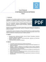 Temario - Protección de Sistemas Eléctricos de Potencia PDF