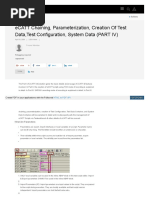 eCATT Chaining, Parameterization, Creation of Test Data, Test Configuration, System Data (PART IV)