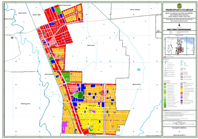 6 Peta  Rencana Pola Ruang Medan  Kota  Ttd
