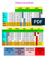 0 Calendarul Scolar 2018 2019