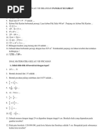 Soal Matematika Kelas 5 SD Bilangan Pangkat Kuadrat-Pecahan