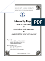 Internship Report: An Binh Bank-Tanh Linh Branch