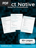 React Native Notes For Professionals