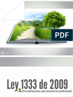 Ley 1333 de 2009 (Derecho Ambiental)