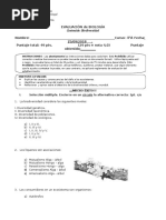 Prueba Biodiversidad 4to