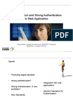 Authentication and Strong Authentication in Web Applications