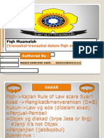 Fiqh Muamalah (transaksi-transaksi dalam fiqh muamalah)