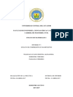 Ensayo de compresión en mampuestos: Resistencia y formas de falla