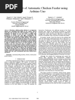 Development of Automatic Chicken Feeder Using Arduino Uno