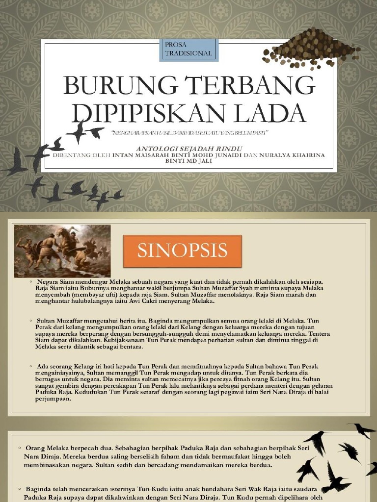 5 Sn Prosa Tradisi Burung Terbang Dipipiskan Lada Pdf