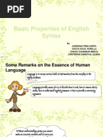 EXPO Basic Properties of English Syntax