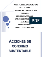 Acciones de Consumo Sustentable