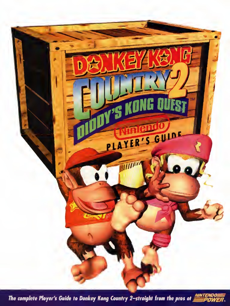 Donkey Kong Country 2 Diddys Kong Quest 1995 Nintendo Players Guide SNES Nintendo Leisure