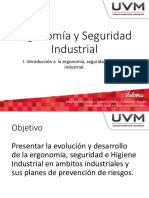 I. Introducción A La Ergonomía, Seguridad e Higiene Industrial