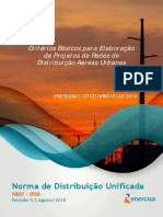 NDU 006 - Critérios Básicos Para Elaboração de Projetos de Redes de Distribuição Aéreas Urbanas V5 - R7