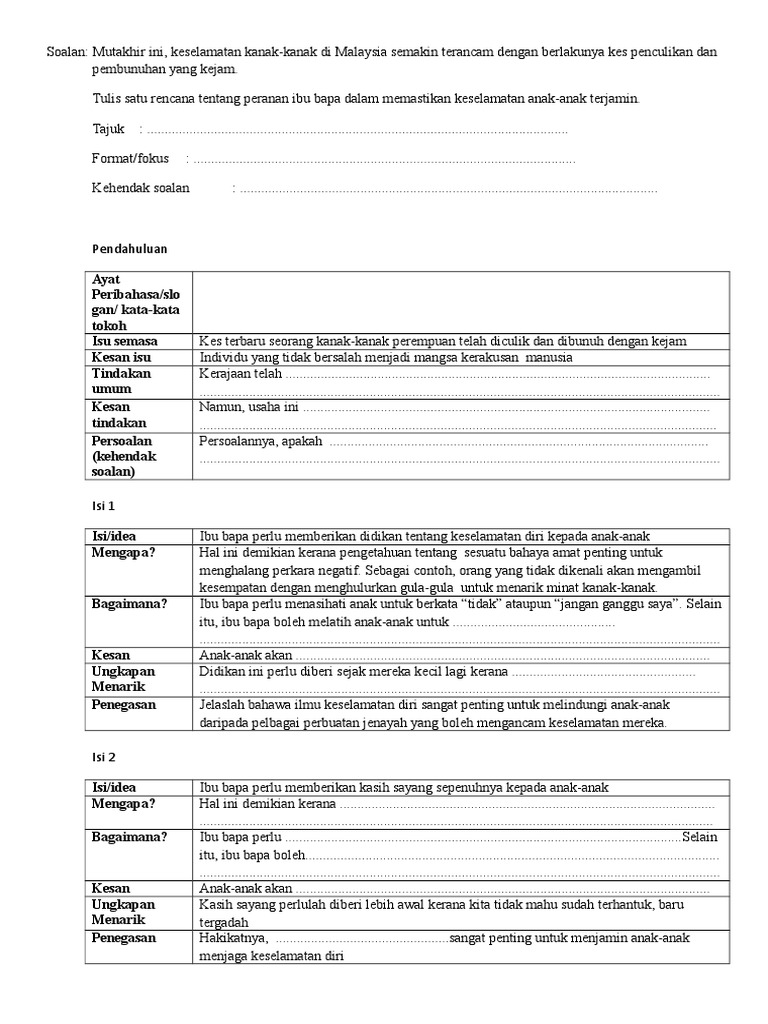 Rangka Imbakup Keselamatan Anak2 Pdf