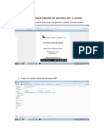 Proceso Para Transformar Un Archivo PDF a Word
