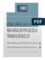 Modificaciones de Las Normas Operativas 18