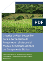 Anexo 3 Criterios de Uso Sostenible Manual de Compesacion Del Componente Biotico