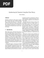 Synthesizing The Transistor Using Real-Time Theory: Donn Vitaliano