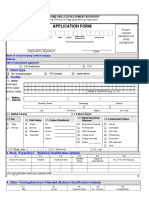 Application Form: Date Applicant's Signature