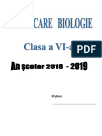 Planificari Biologie Clasa A VI A