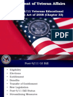 The Post-9/11 Veterans Educational Assistance Act of 2008 (Chapter 33)