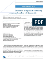 Control of Breast Cancer Using Metal Containing Polymers Based On Cell Line Results