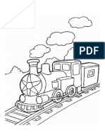 Ficha Tren Normal Colorear