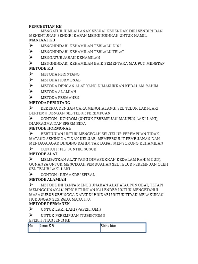 Pengertian Kb