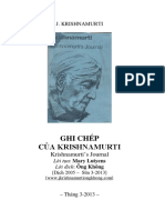 K02 GHI CHÉP CỦA KRISHNAMURTI Krishnamurti's Journal Dịch 2005 Sửa 2013