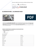 (Index - HTML) : Aluminium Alloy 6082, Aluminium 6082 He30, Aluminium 6082 He30 Sheets Plates