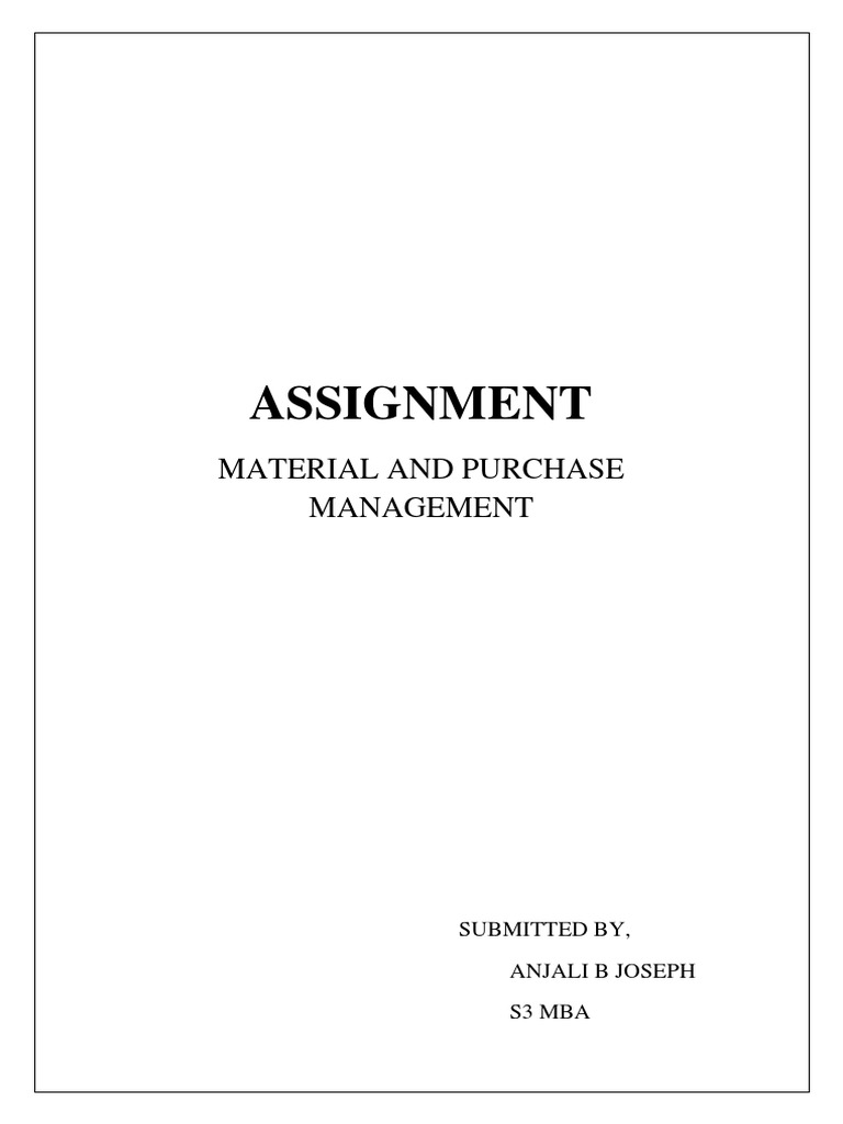 Advantages of Integrated Material Management PDF