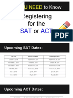 Junior How To Register For The Sat or Act