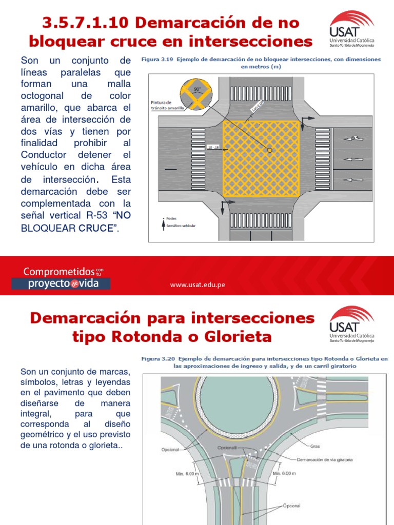 PARTE 278-299 Demarcación de No Bloquear Cruce en Intersecciones ...